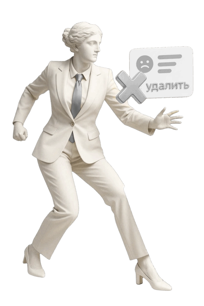 Удаление любых негативных отзывов